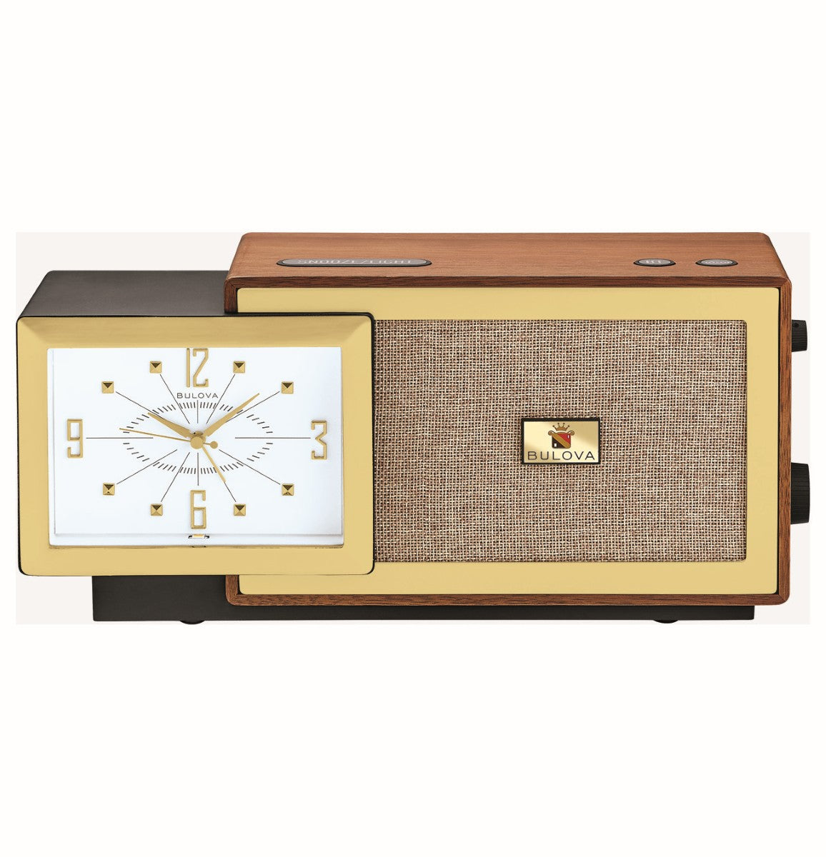 Bulova B7800 Precision Tone Bluetooth® Clock Radio, Walnut