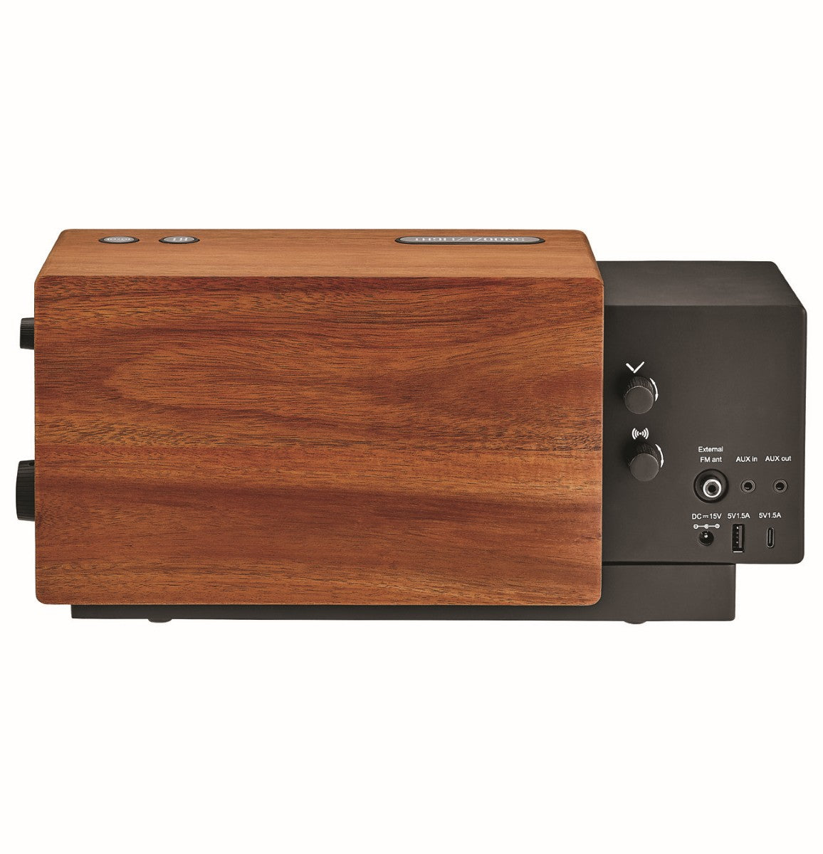 Bulova B7800 Precision Tone Bluetooth® Clock Radio, Walnut