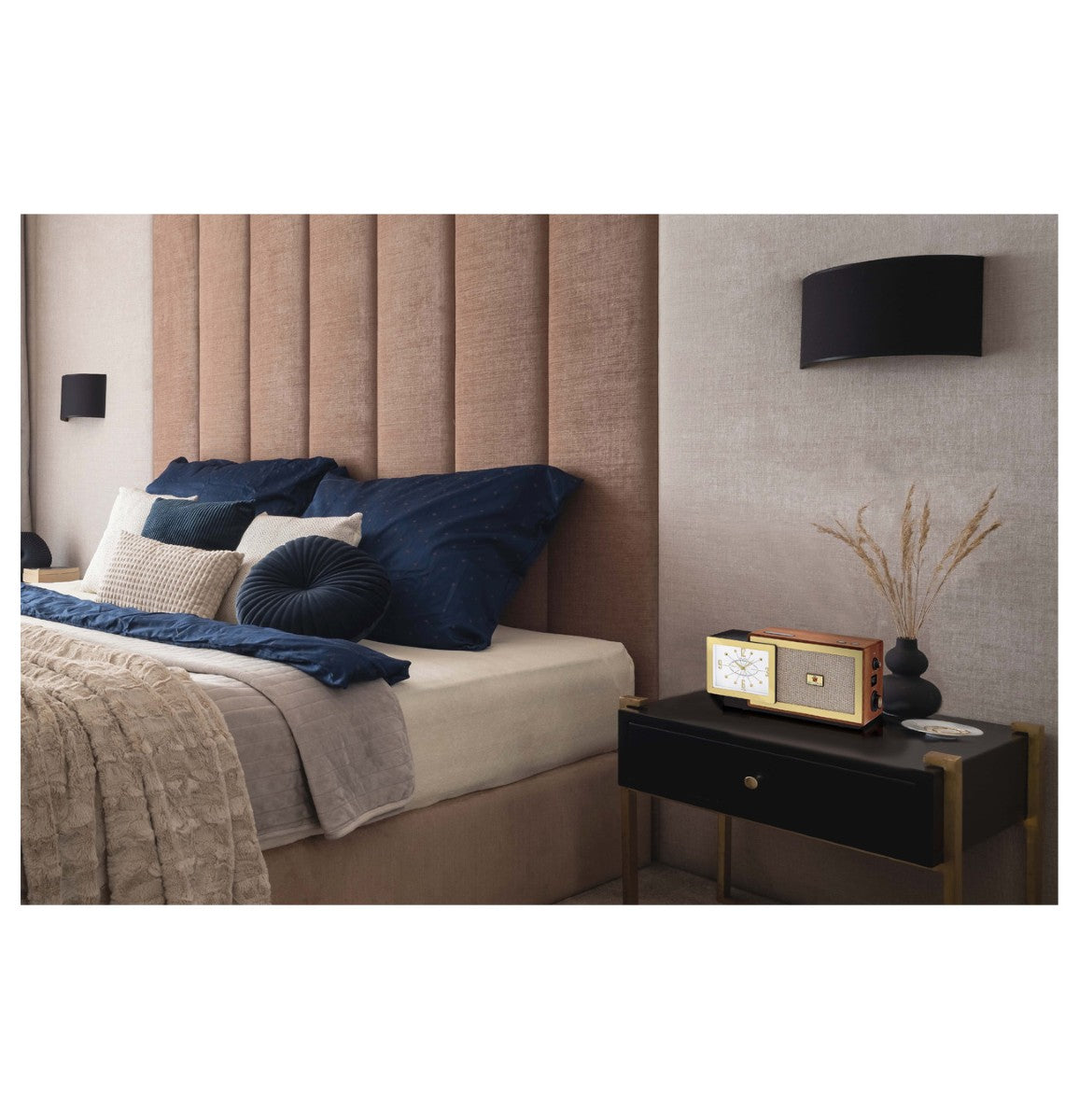 Bulova B7800 Precision Tone Bluetooth® Clock Radio, Walnut