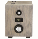 Bulova B7801 Fidelity Retro Bluetooth® Clock Radio, Ash Gray Wood (Open Box)