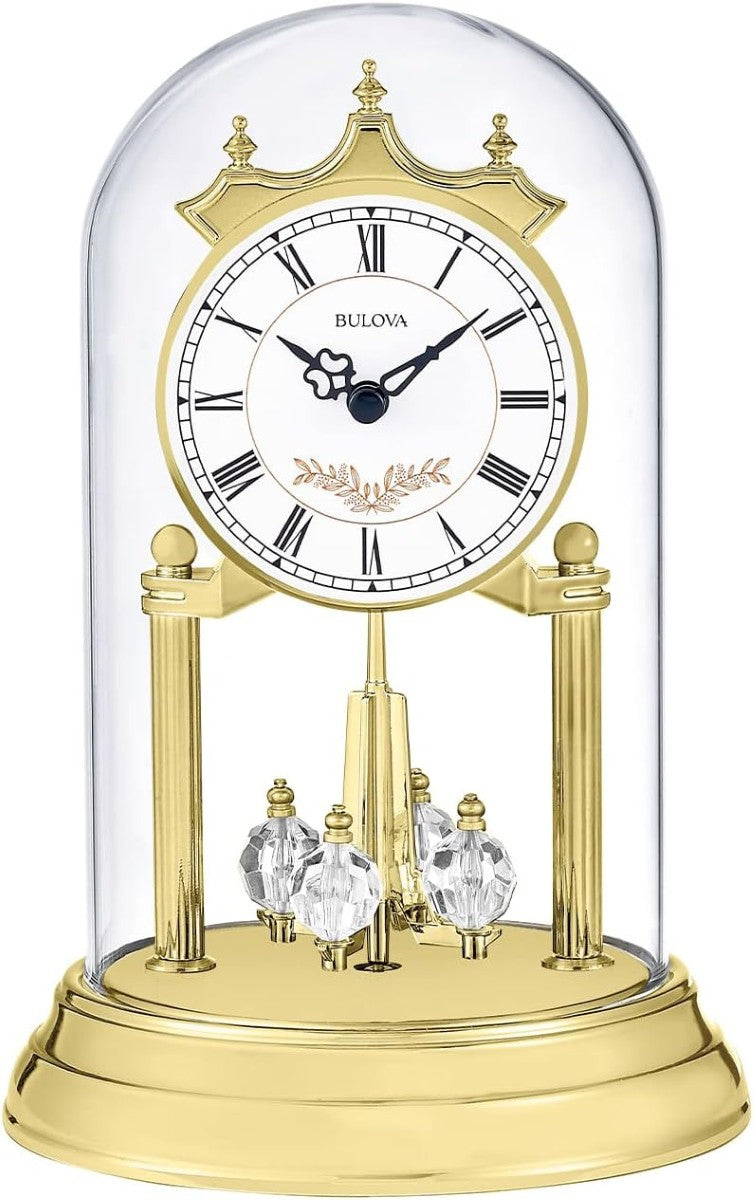 Bulova B8821 Heather Chiming Anniversary Tabletop Mantel Clock 1