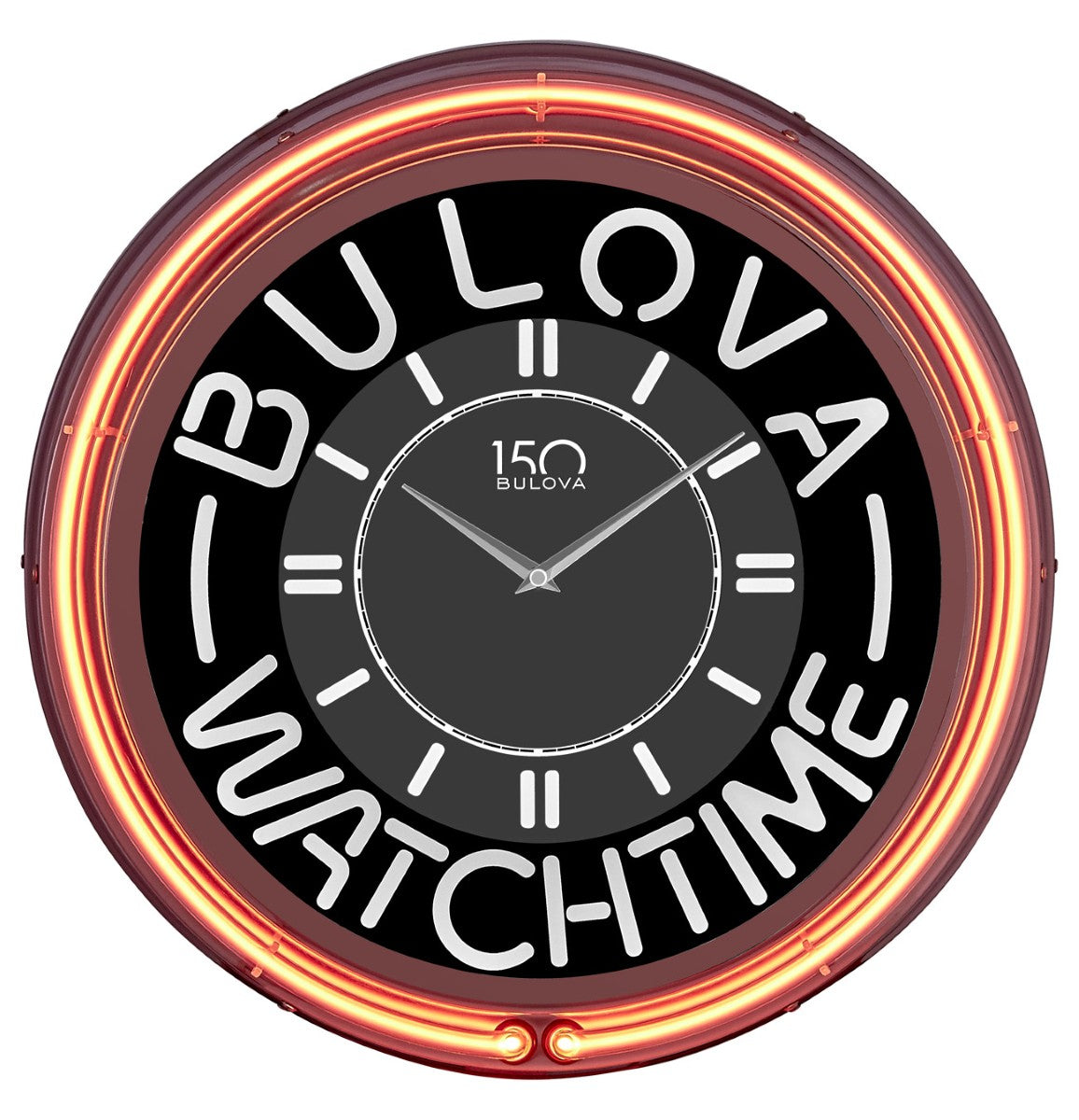 Bulova C1938 Watch Time Neon Wall Clock