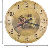 Bulova C3260 Whittingham Antique Fruit 18" Wall Clock