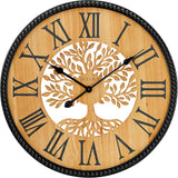 Bulova C4378 Orchard Tree Wood Beaded 24″ Wall Clock