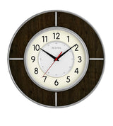 Bulova C4379 Contempo Modern Walnut 14″ Wall Clock
