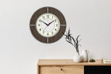 Bulova C4379 Contempo Modern Walnut 14″ Wall Clock