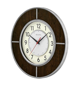 Bulova C4379 Contempo Modern Walnut 14″ Wall Clock