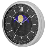 Bulova C4381 Tempus Fugit Day/Night 16" Wall Clock