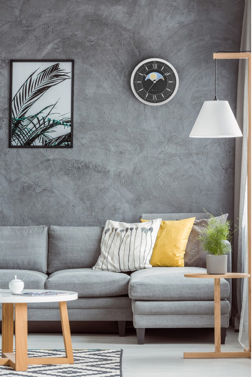 Bulova C4381 Tempus Fugit Day/Night Wall Clock