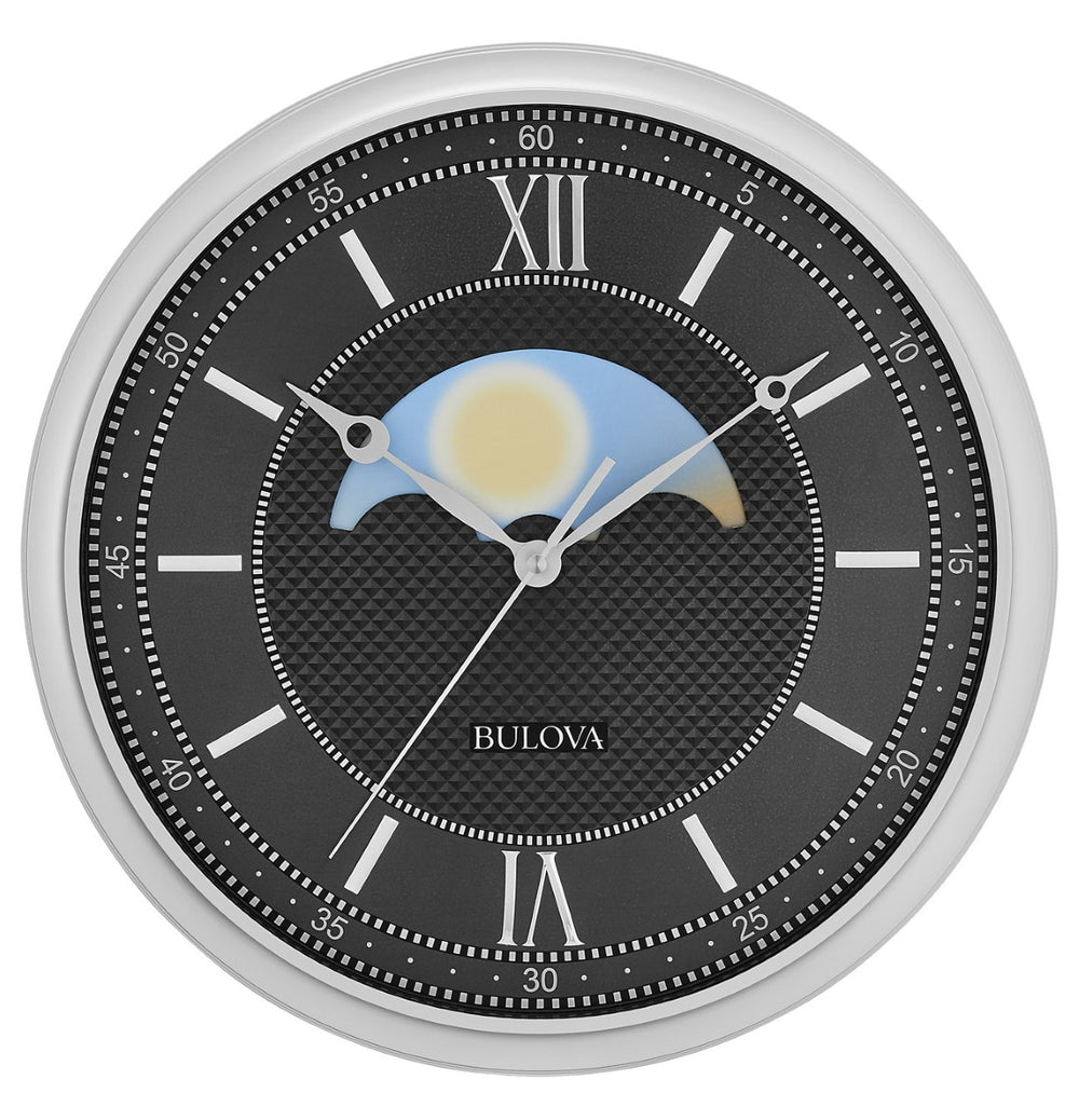 Bulova C4381 Tempus Fugit Day/Night 16" Wall Clock