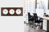 Bulova C4385 Reception Multi Time Zone Wall Clock