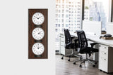 Bulova C4385 Reception Multi Time Zone Wall Clock
