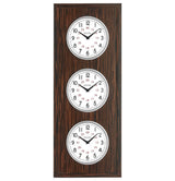 Bulova C4385 Reception Multi Time Zone Wall Clock