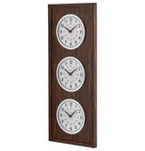 Bulova C4385 Reception Multi Time Zone Wall Clock