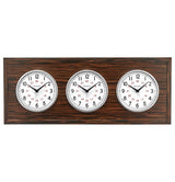 Bulova C4385 Reception Multi Time Zone Wall Clock