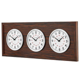 Bulova C4385 Reception Multi Time Zone Wall Clock