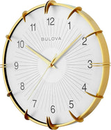 Bulova C4388 Citation Retro Metal 14" Wall Clock