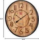 Bulova C4803 Taliesin Frank Lloyd Wright Wooden Wall Clock 4