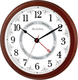 Bulova C4804 Daily Calendar 18" Wall Clock (Open Box)