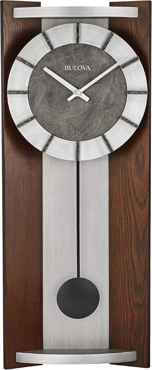 Bulova C4808 Newton Modern Pendulum 24" Wall Clock