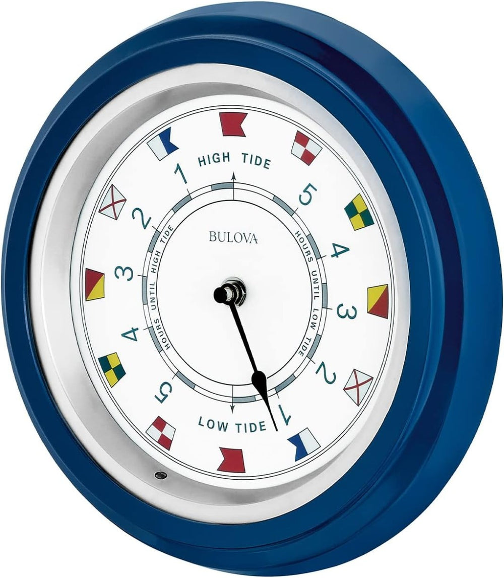 Bulova C4891 Tide Light Navy Blue Backlit 10" Tide Clock