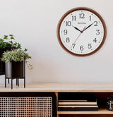 Bulova C4899 Clarity Wood Silent Sweep 12" Wall Clock