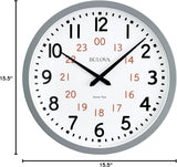 Bulova C5003 Atomic Time 1 Analog 15.5″ Wall Clock