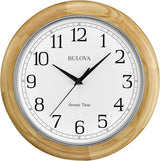 Bulova C5005 Atomic Time 3 Analog 12.5″ Wall Clock