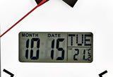 Bulova C5007 Dateline Solid Pine Wood 14" Wall Clock