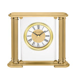 Bulova B1732 Athens Brushed Brass Tabletop Clock - view 2