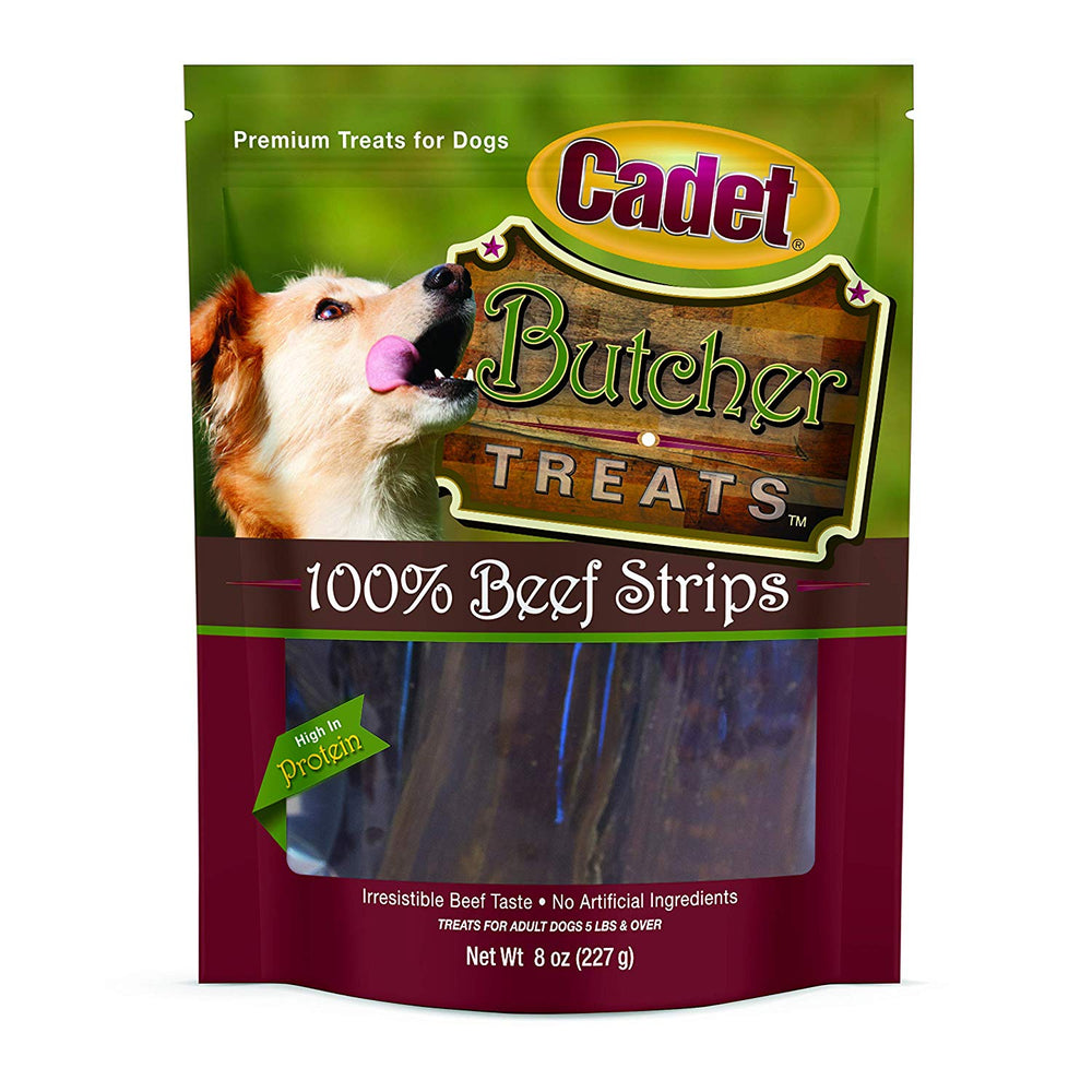 Cadet Butcher Treats Beef Strips - 8 ounces