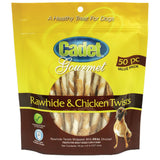 Cadet Premium Gourmet Rawhide Twists Treats, 50 pack - Chicken