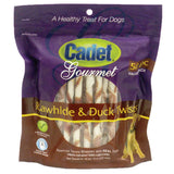 Cadet Premium Gourmet Rawhide Twists Treats, 50 pack - Duck