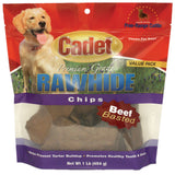 Cadet Rawhide Chips, 1 lb - Beef Basted