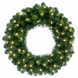 Vickerman Oregon Fir Artificial Wreath, 30", Warm White Wide Angle LED