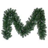 Vickerman Artificial Oregon Fir Garland, 9' x 12", Unlit