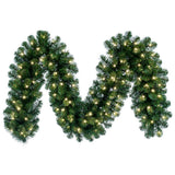 Vickerman Artificial Oregon Fir Garland, 9' x 14", Warm White Wide Angle LED