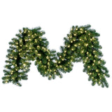 Vickerman Artificial Oregon Fir Garland, 9' x 20", Warm White Wide Angle LED