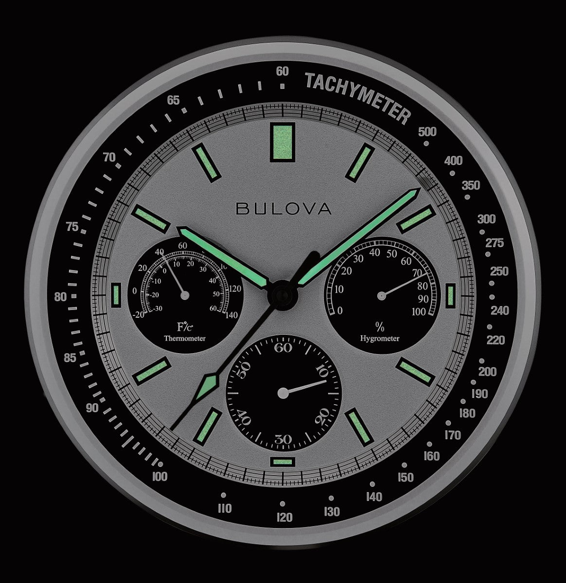Bulova C1971 Lunar Pilot Wall Clock