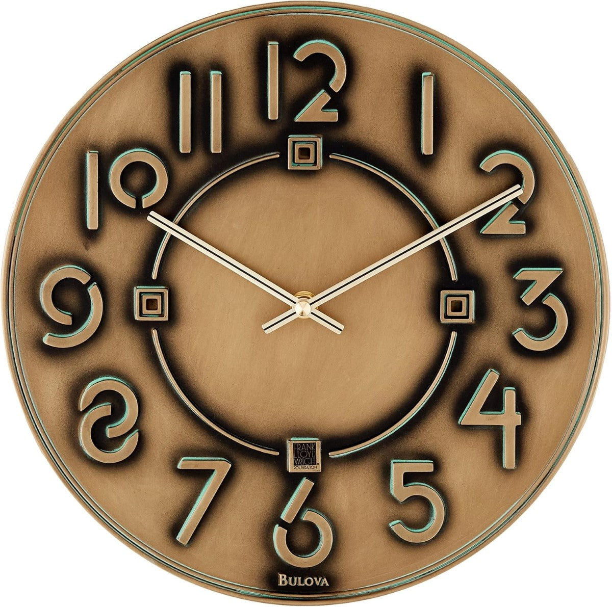 Bulova C3333 Exhibition Frank Lloyd Wright Wall Clock