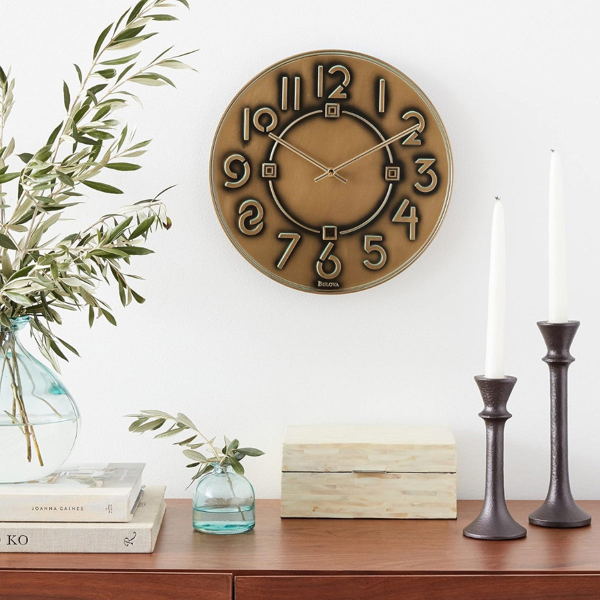 Bulova C3333 Exhibition Frank Lloyd Wright Wall Clock