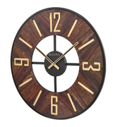 Bulova C3394 The Boardroom Walnut Veneer Oversized 27" Wall Clock
