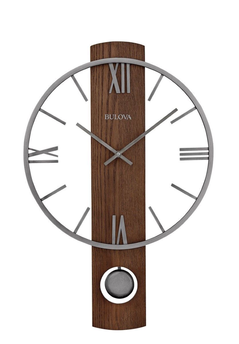 Bulova C4338 Meredith Modern Pendulum 24" Wall Clock (Open Box)