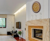 Bulova C4346 Elmyra Modern Mid-Century 15.6" Wall Clock