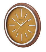 Bulova C4346 Elmyra Modern Mid-Century 15.6" Wall Clock