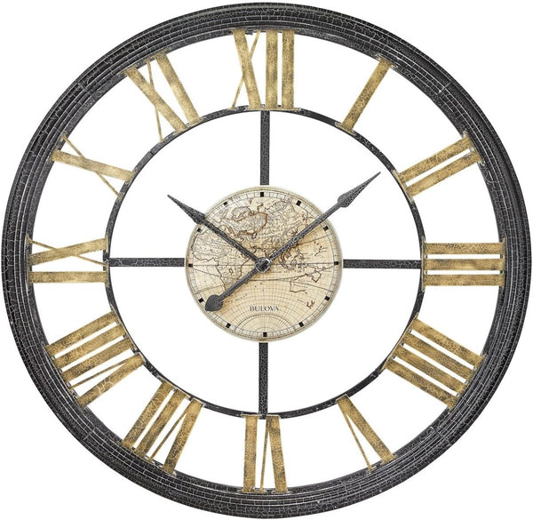 Bulova C4801 Olde World Metal Indoor/Outdoor 48" Wall Clock