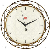 Bulova C4834 Luxfer Prism Frank Lloyd Wright 14" Wall Clock