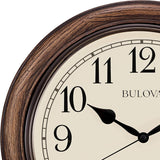 Bulova C4845 Oakbrook Schoolhouse Style Oak 16" Wall Clock (Open Box)