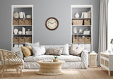 Bulova C4845 Oakbrook Schoolhouse Style Oak 16" Wall Clock (Open Box)