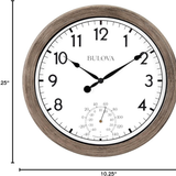 Bulova C4879 Saybrook Indoor/Outdoor 10" Wall Clock